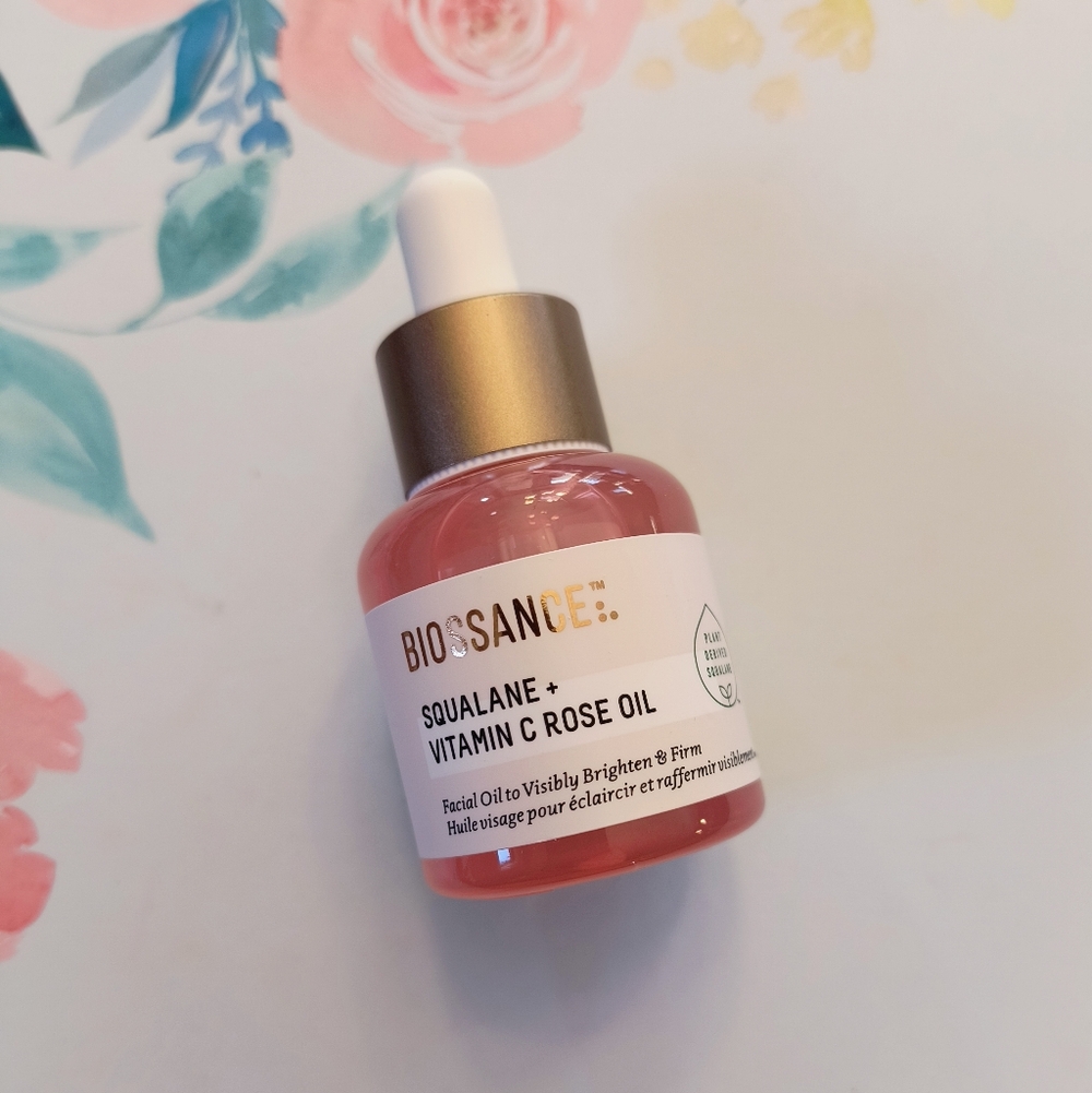 Biossance Squalane + Vitamin C Rose Brightening And Firming Face Oil 15ml